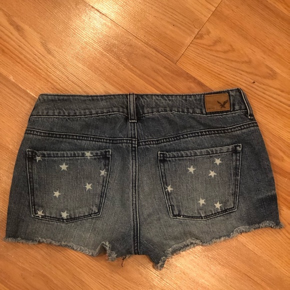 AEO Stars and Stripes denim shorts - Picture 2 of 3